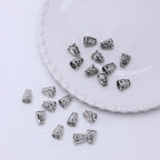Hollow Tassel Cone CCB Plastic Beads 15x10mm Silver 500pcs 3