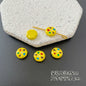 Baking Painted Series Metal Beads Colorful Glossy Alloy 20pcs 27