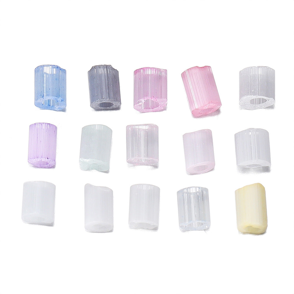 Imitation Opal Seed Bugle Glass Beads 2mm Soft Pastel Glow 5000pcs 5