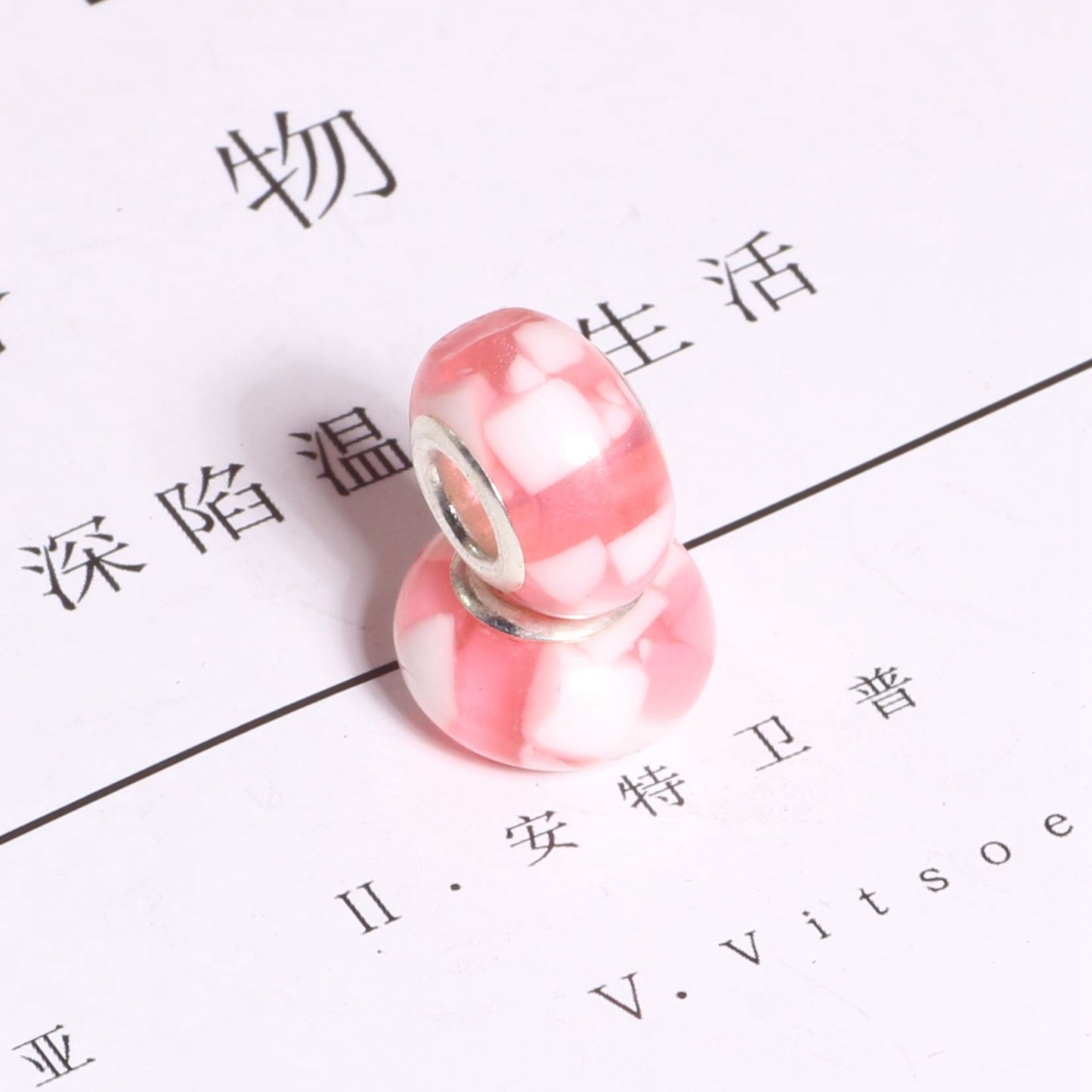 Resin Floral Spacer Beads 14mm Candy Color 50pcs 9
