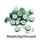 Flat Clay Beads Fruit and Christmas Tree Pattern Polymer 50pcs 8