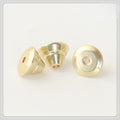 Brass Tower Metal Beads 7mm Double Layer Stepped Finish 100pcs
