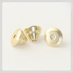 Brass Tower Metal Beads 7mm Double Layer Stepped Finish 100pcs
