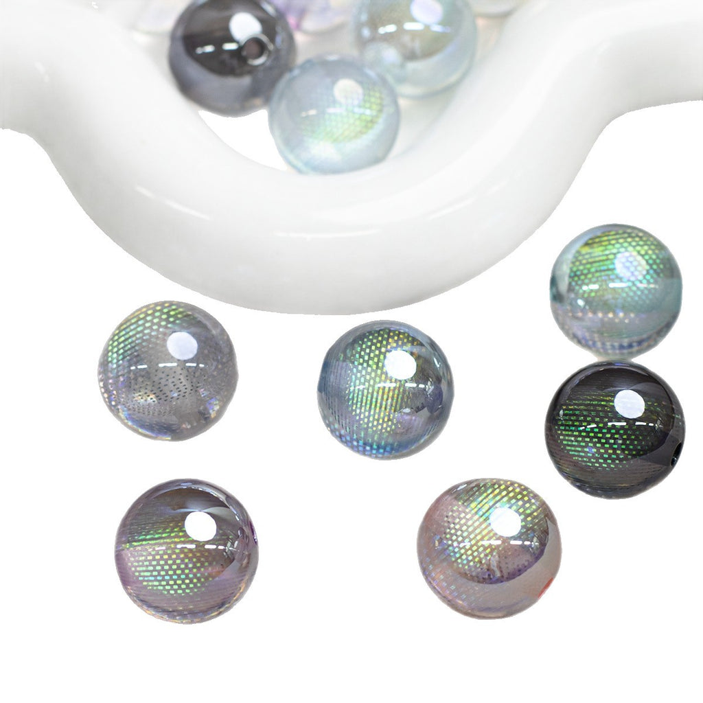 Iridescent Dream Catcher Resin Beads 16mm Round 10pcs 5