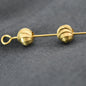 Brass Concave Spiral Metal Beads 2.5-8mm Twisted Groove 100pcs 2