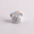 UV Plating Vintage 3D Landline Telephone Acrylic Beads 30mm 50pcs 6