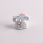 UV Plating Vintage 3D Landline Telephone Acrylic Beads 30mm 50pcs 6