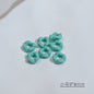 Acrylic Wavy Spacer Beads 9mm Mini Glossy Finish 100pcs 7