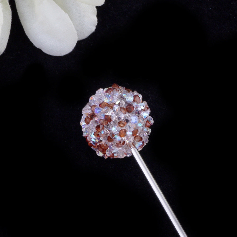 Rhinestone Round Clay Beads 16mm Glittering Epoxy Polymer 10pcs 13