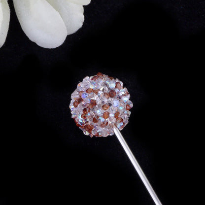 Rhinestone Round Clay Beads 16mm Glittering Epoxy Polymer 10pcs 13