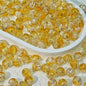 Crackle Glass Beads Round 10mm Transparent Mixed Colors 50pcs 68