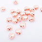 Chunky Heart Acrylic Beads 6mm Glossy KC Gold CCB Plastic 200pcs 9
