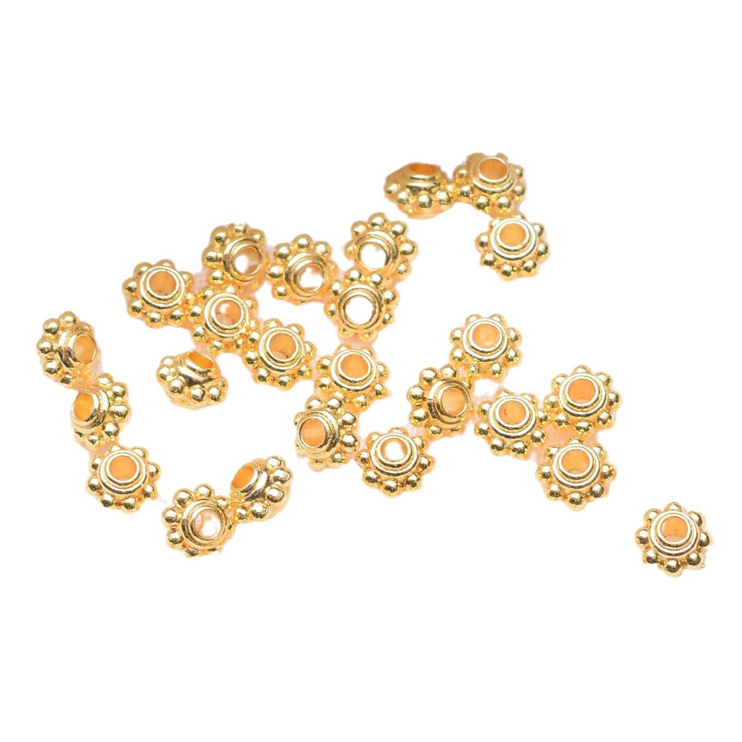 Alloy Sun Shaped Spacer Beads 4mm 5mm Tibetan Style 100pcs 3