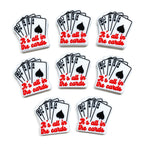 Silicone Focal Beads Poker Cards Red Script Black Spades 20pcs 3