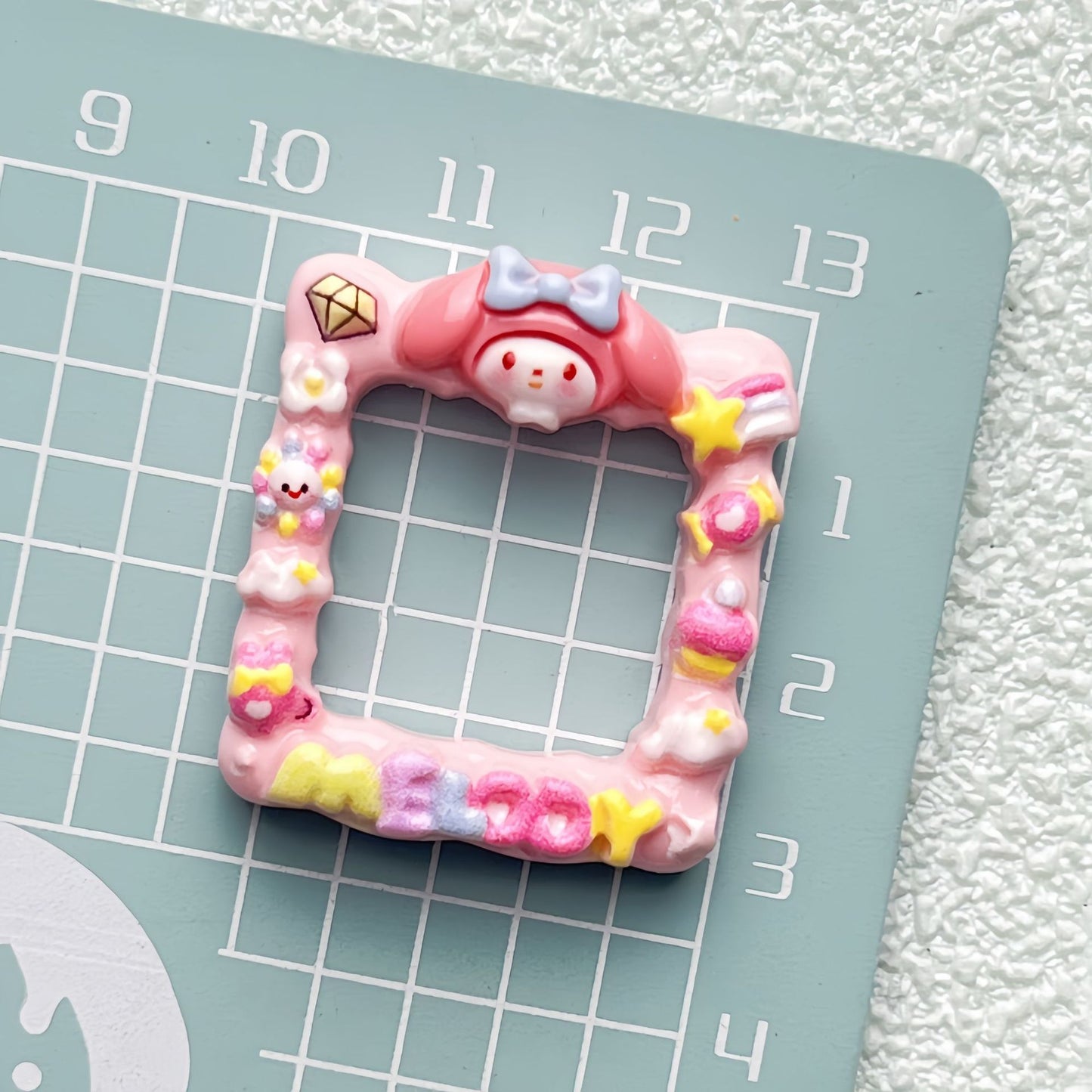 Bright Cute Sanrio Photo Frame Plastic Resin Bead Frames 10pcs 9