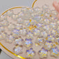 Czech Glass Beads Star 8mm Perforated Multicolor 10pcs 12