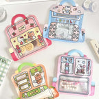 Zip Lock Bags Plastic Graffiti Bunny Bear Window 16x17cm 10pcs 2