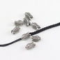 Tulip Metal Beads 9mm 11mm Vintage Distressed Antique Silver 100pcs 5