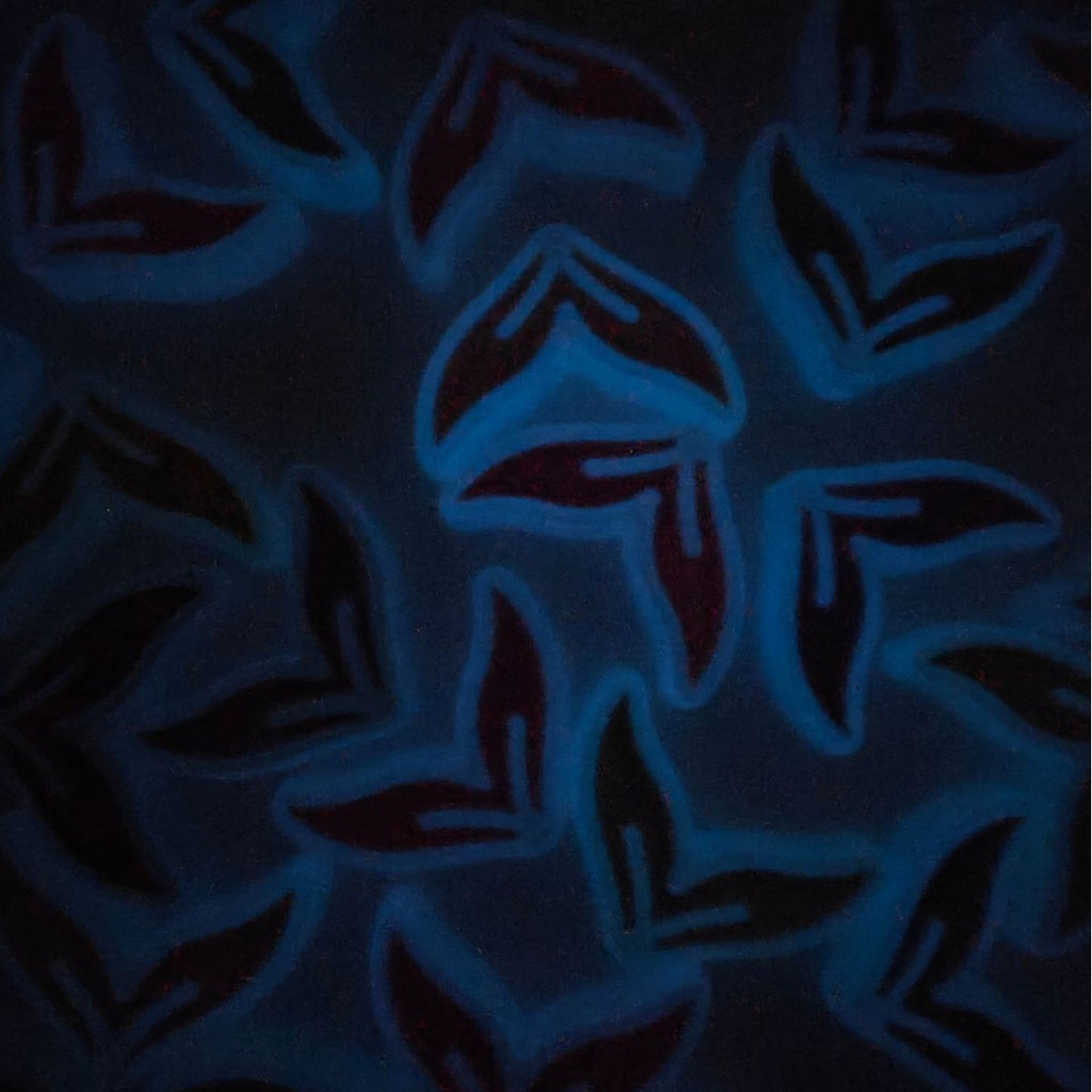 Glow Mermaid Tail Acrylic Beads 29x20x9mm Glow In The Dark 50pcs 2