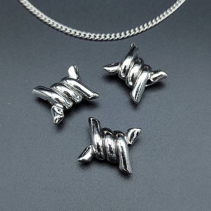 Imitation Hemp Rope Metal Beads 16mm Silver Tone Alloy 50pcs 4