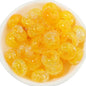 Acrylic Dual Color Crackle Spacer Beads 14mm 50pcs 9