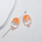 Clear Popsicle Acrylic Beads 20mm Colorful Drip Design 50pcs 5