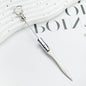 Beadable Letter Opening Knife Keychain Metal Candy Pastels Metallics 8