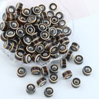 Ceramic Flat Spacer Beads 10mm Ethnic Style 50pcs 2