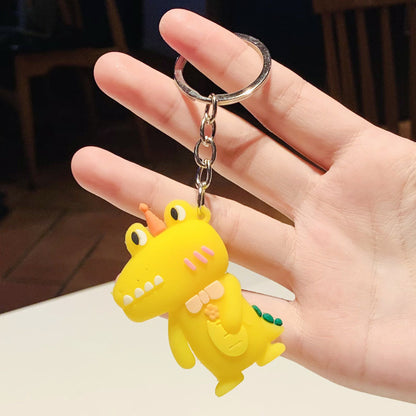 Cartoon Silicone Crocodile Keychain Soft Rubber Charm 8