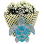 Cartoon Turtle Rhinestone Keychain with Leather Tassel Zinc Alloy 5
