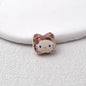 Leopard Print Hello KT Acrylic Beads 14mm Matte Finish 20pcs 11