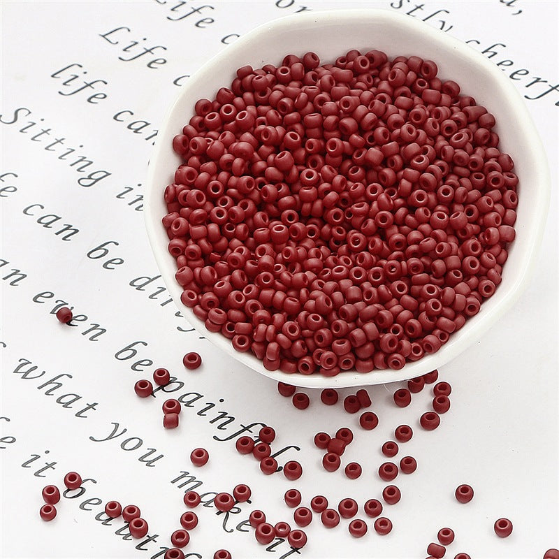 Frosted Seed Glass Beads 3mm Soft Matte Colors 1400pcs 11