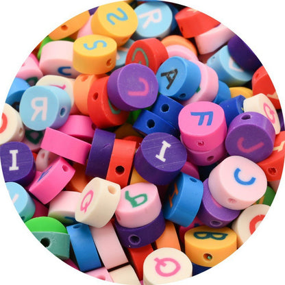 Flat Clay Beads 10mm Color Fruit Cartoon Mixed Design 1000pcs 39