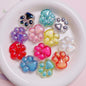 Transparent Cat Claw Acrylic Beads 26mm UV Plating 5pcs 15