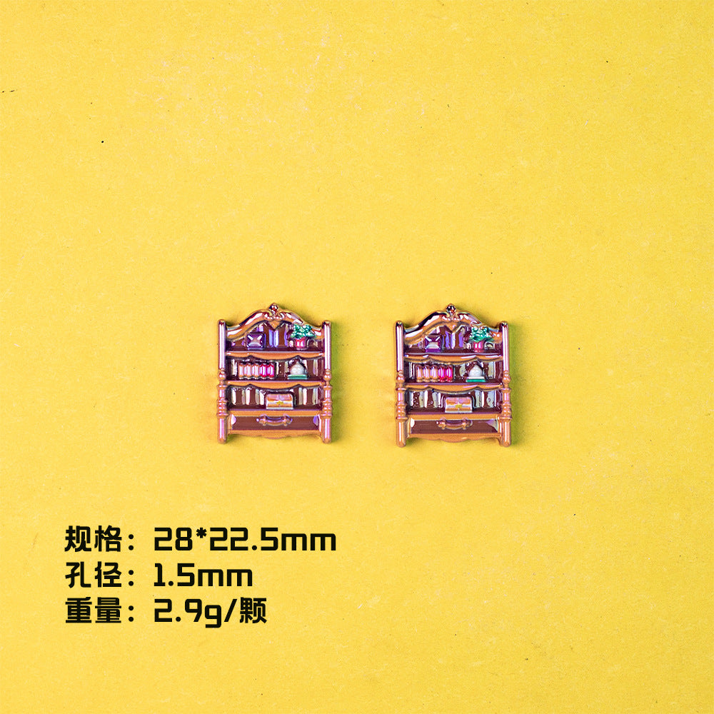 Plating Miniature Furniture Resin Beads Cute Animal Design 10pcs 6