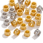 Stainless Steel Lace Spacer Beads 9mm Large Hole 20pcs
