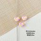 Double Sided Heart and Perfume Bottle Metal Beads 13/16mm Painted Alloy 10pcs 4