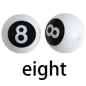 15mm Silicone Letter Beads Number Printed 0 to 9 50pcs 14