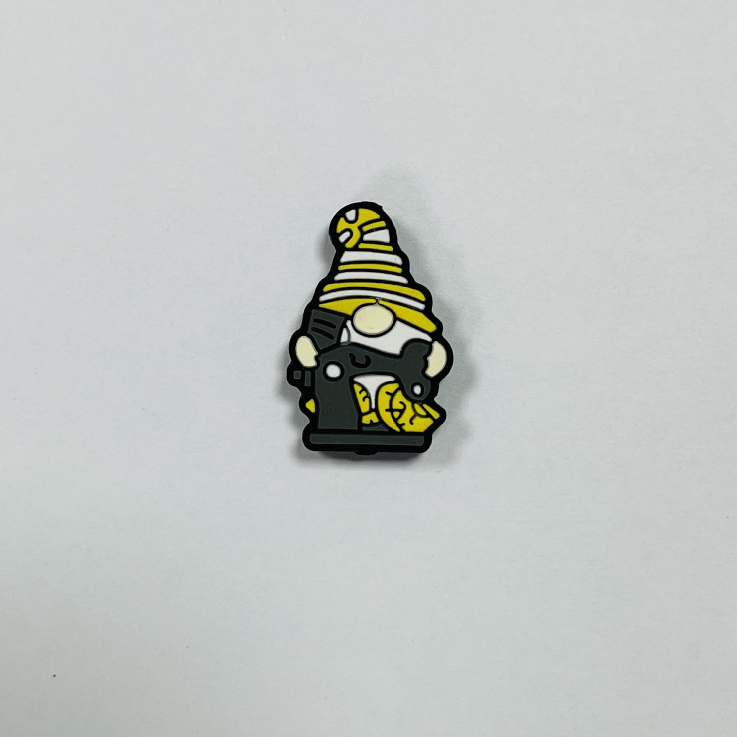 Silicone Focal Beads Cartoon Dwarf Holding Various Items 20pcs 14