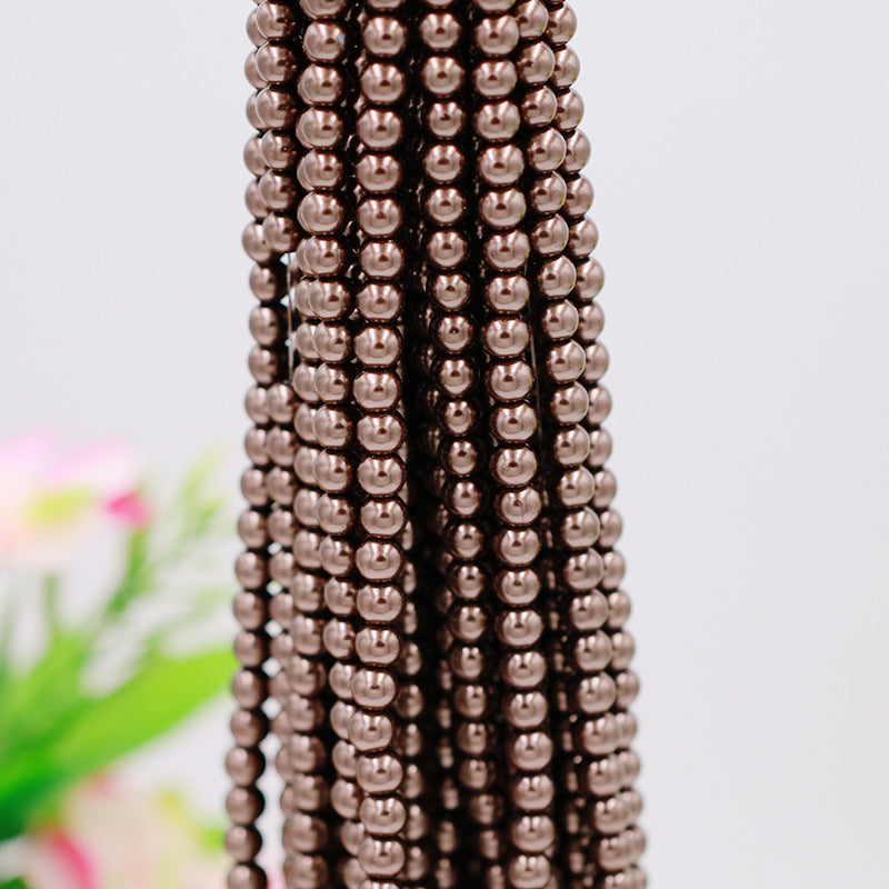 Pearl Glass Beads 8mm Imitation Lustrous Pastel Mixed 1000pcs 21