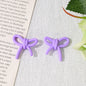 Colorful Hollow Bow Acrylic Beads 27mm Mixed Colors 100pcs 15
