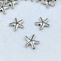 Starfish Metal Beads 15mm Antique Silver Tone 100pcs