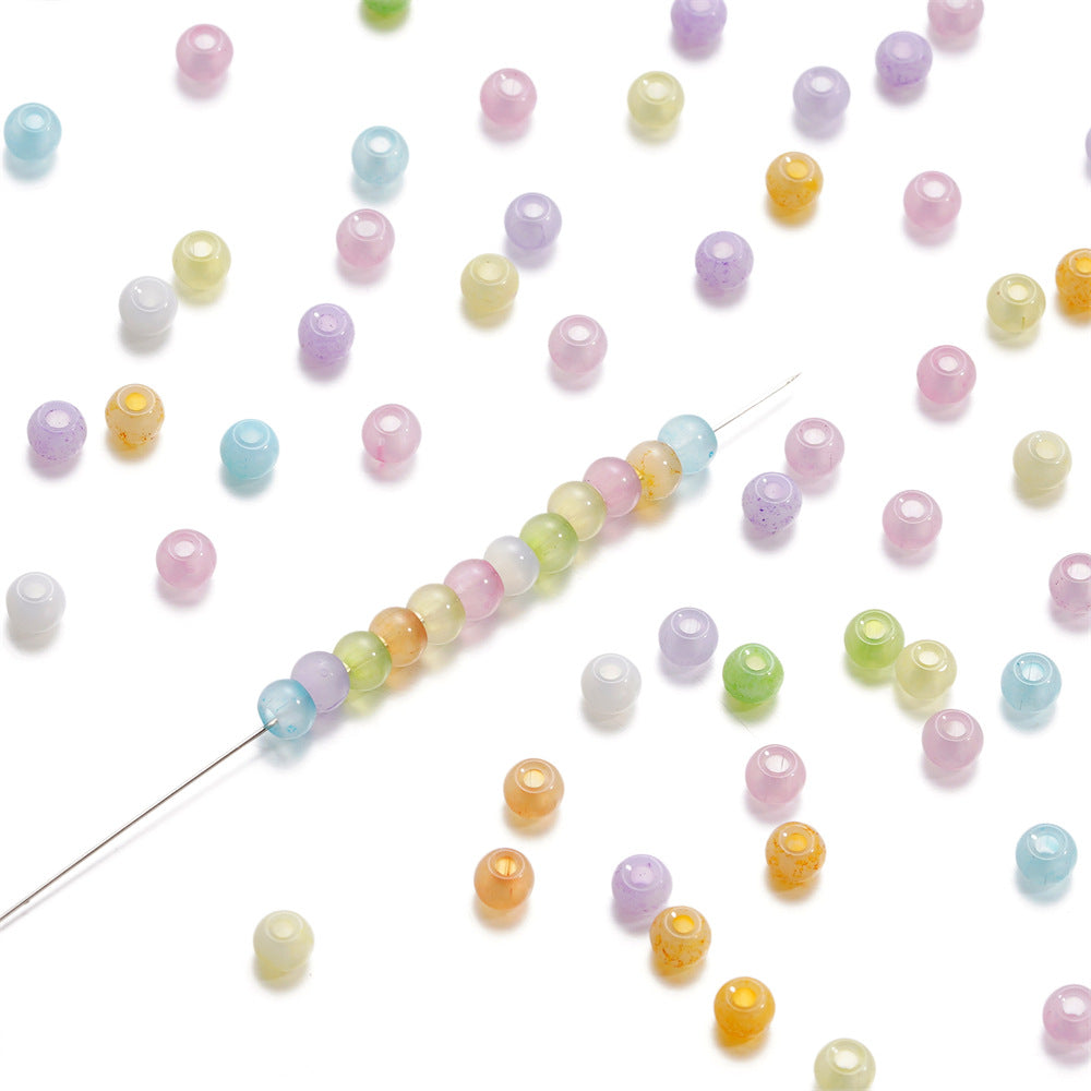 Transparent Resin Beads 4mm Light Pastel Gradient 620pcs 2