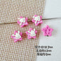 Star Shaped Metal Beads Adorable Painted Animals Glossy Alloy 10pcs 7