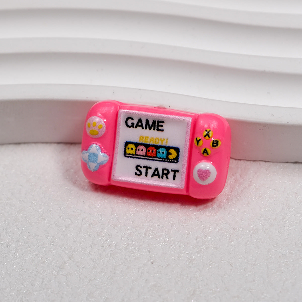 Printed Square Acrylic Beads 25mm Game Console Design 10pcs 7