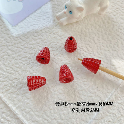 Cupcake and TV Metal Beads Painted Colorful Alloy 20pcs 15