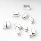 Brass Rectangular Tube Metal Beads 4mm Polished Finish 100pcs 4