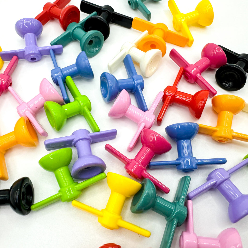 Painted Bamboo Dragonfly Acrylic Beads 16mm x 26mm Glossy 10pcs 3