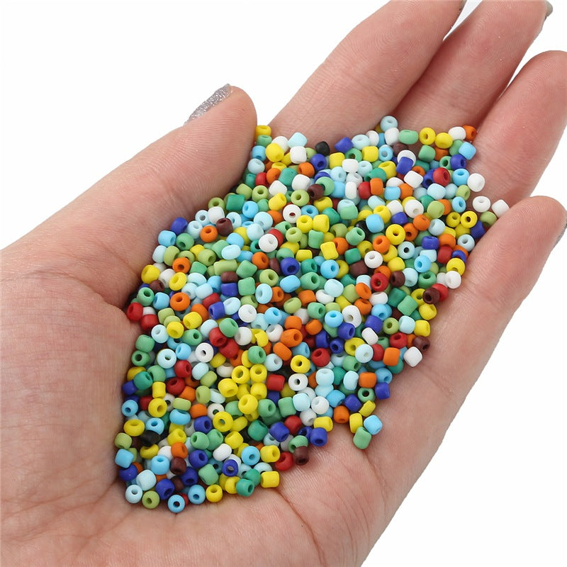 Frosted Seed Glass Beads 3mm Soft Matte Colors 1400pcs 3