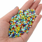 Frosted Seed Glass Beads 3mm Soft Matte Colors 1400pcs 3
